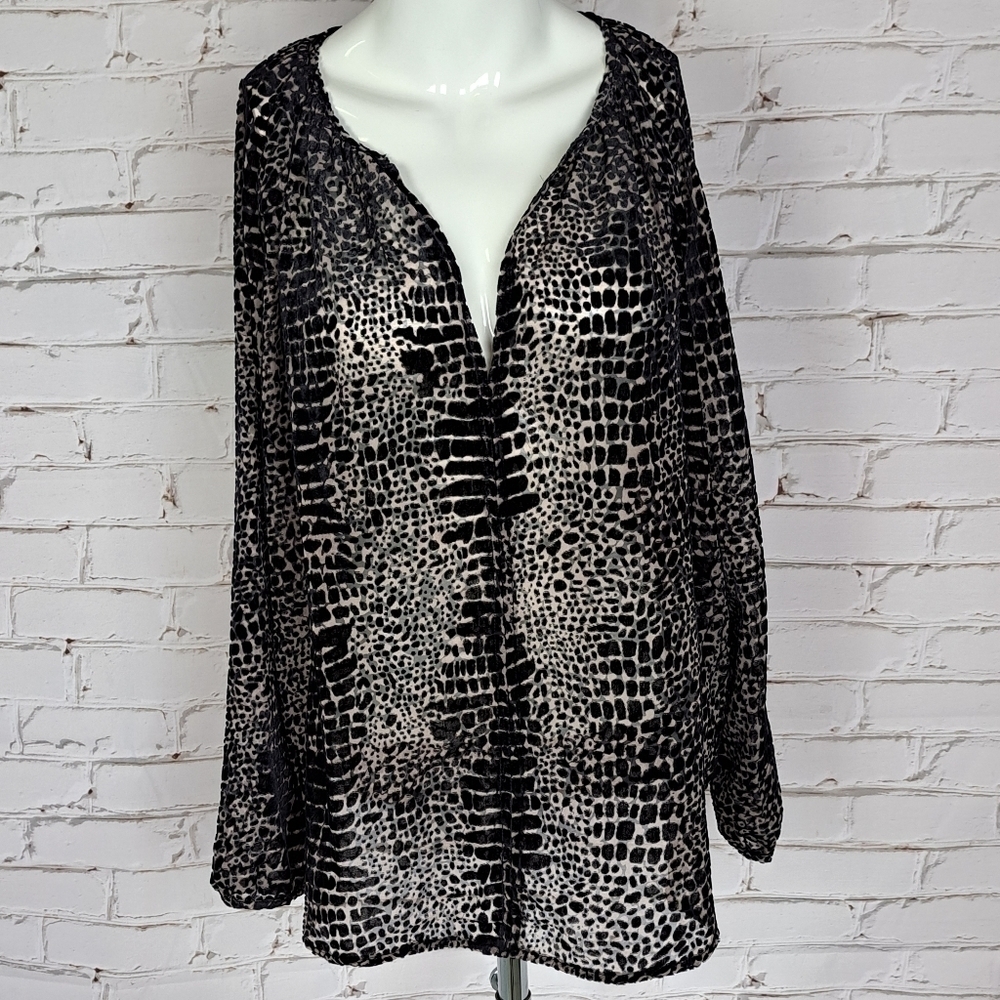 ANTHROPOLOGIE‎ See U Soon Burnout top - Picture 5 of 11